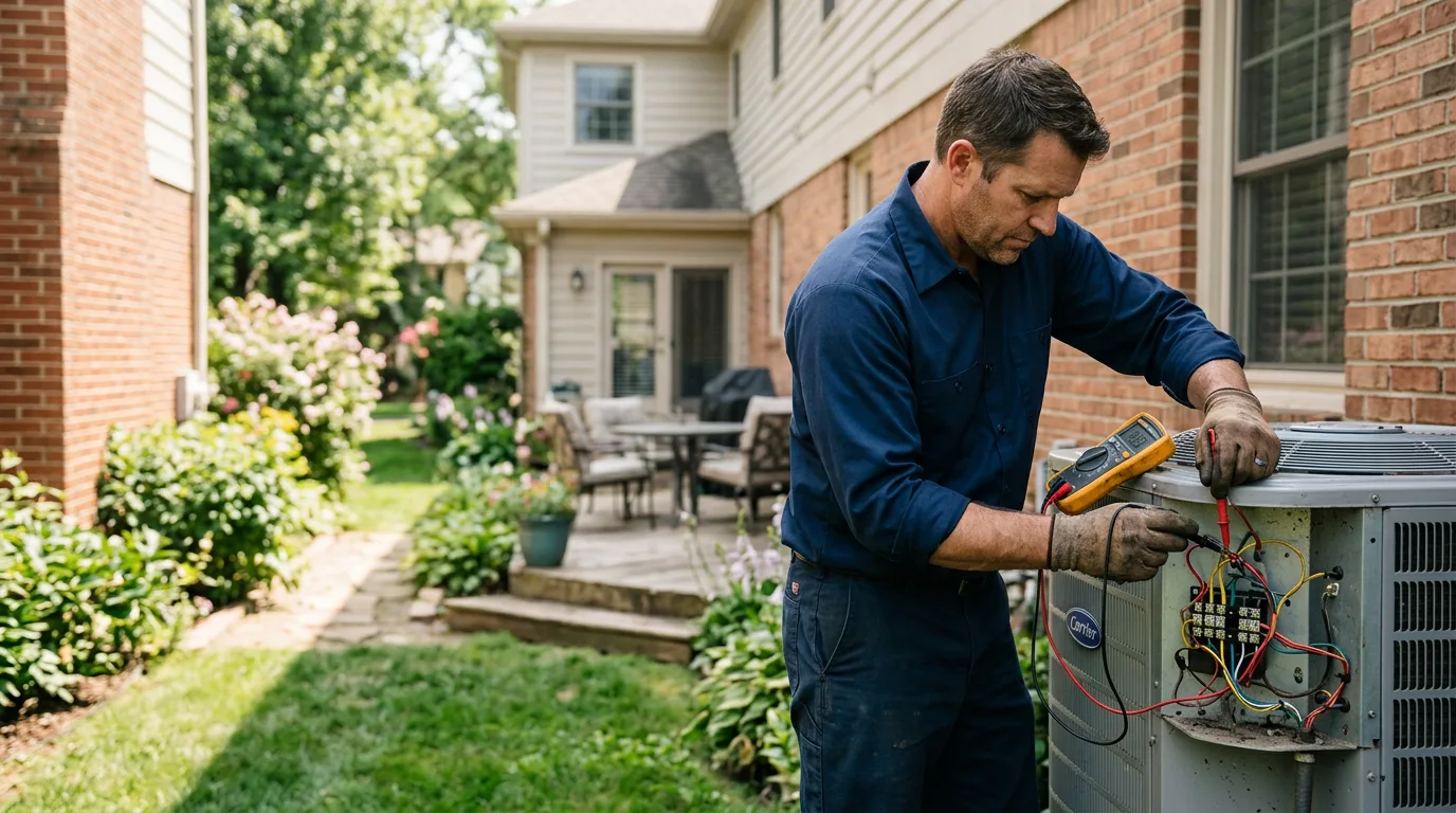 HVAC technician working near Morgantown, KY